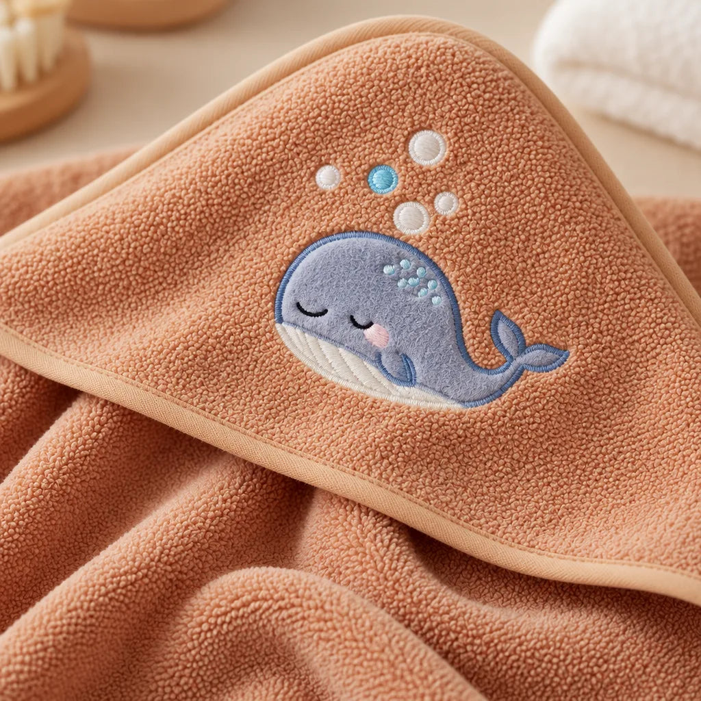 Cape de bain bébé