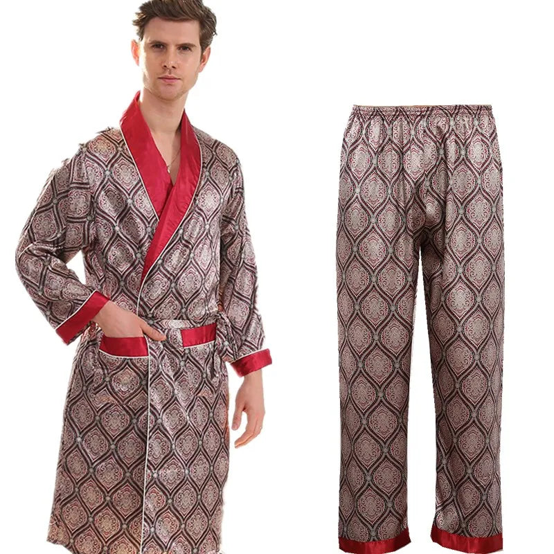 Pyjama homme soie et