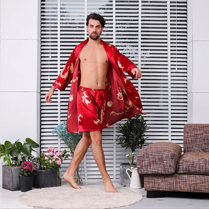 Pyjama homme soie et