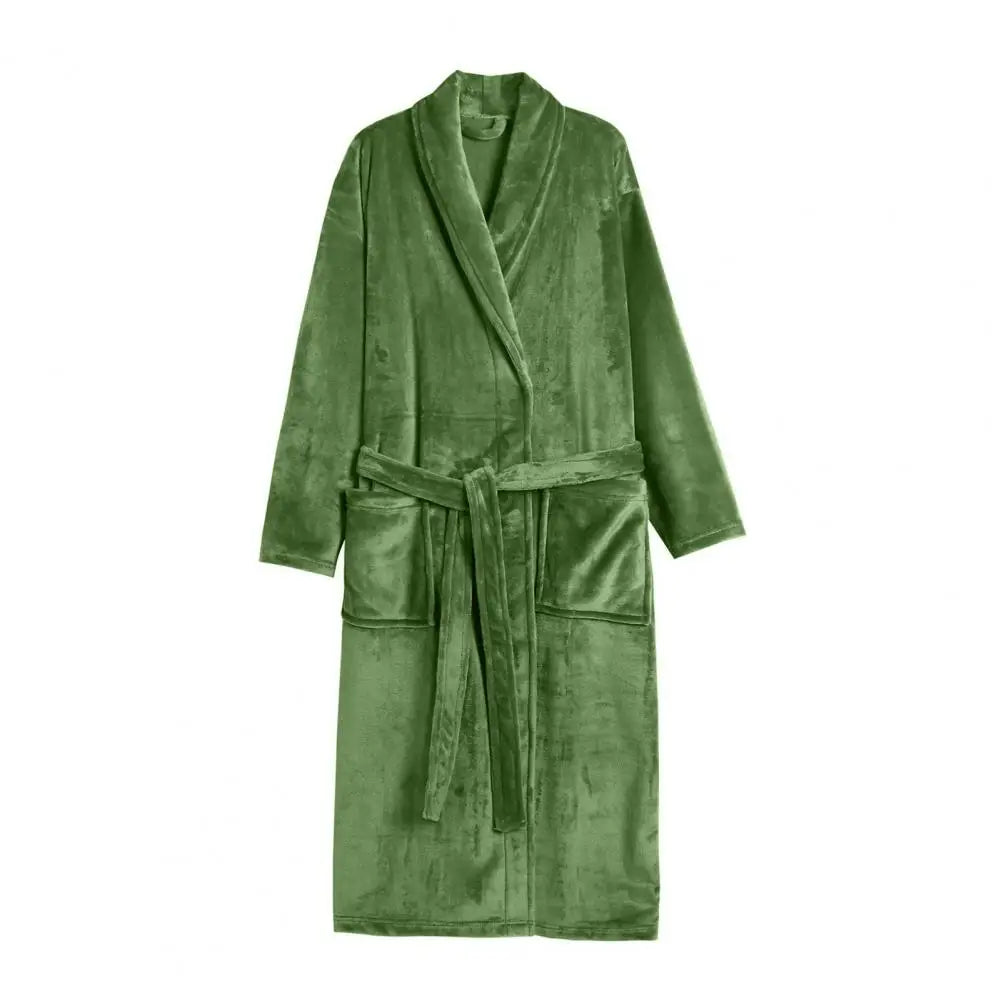Peignoir long en flanelle