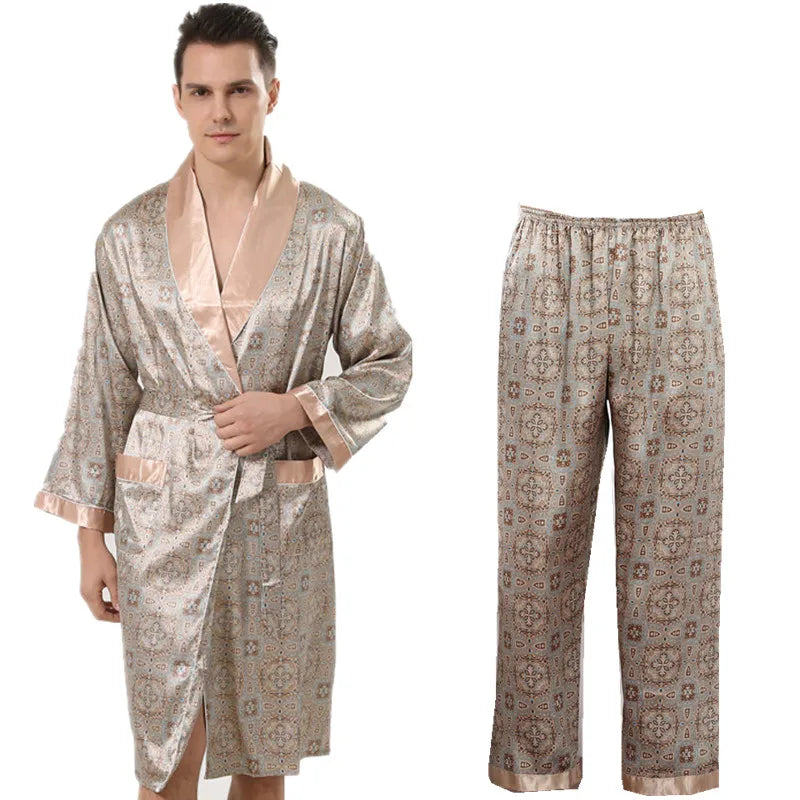 Pyjama homme soie et