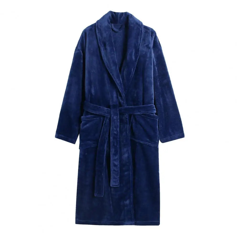 Peignoir long en flanelle