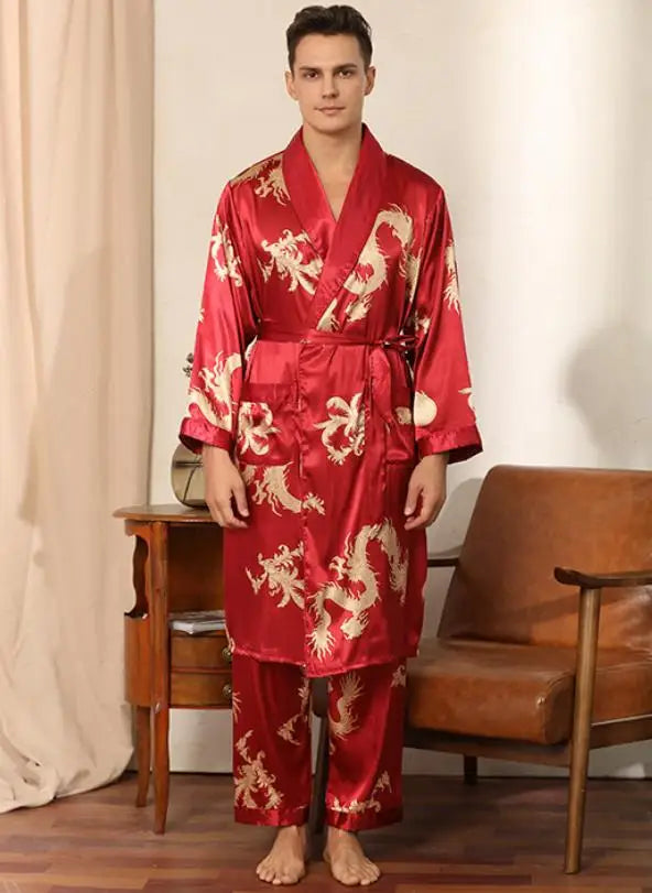 Pyjama homme soie et