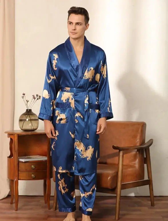 Pyjama homme soie et