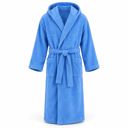 Peignoir homme coton bleu