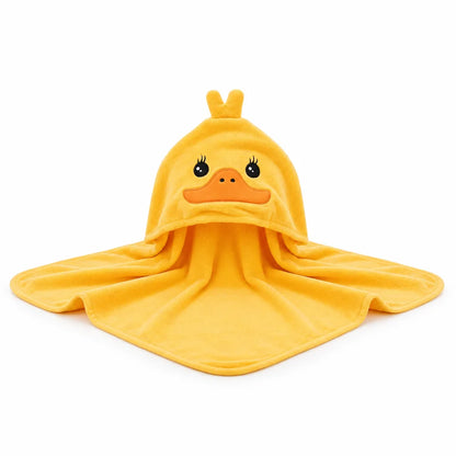 Serviette bébé capuche canard