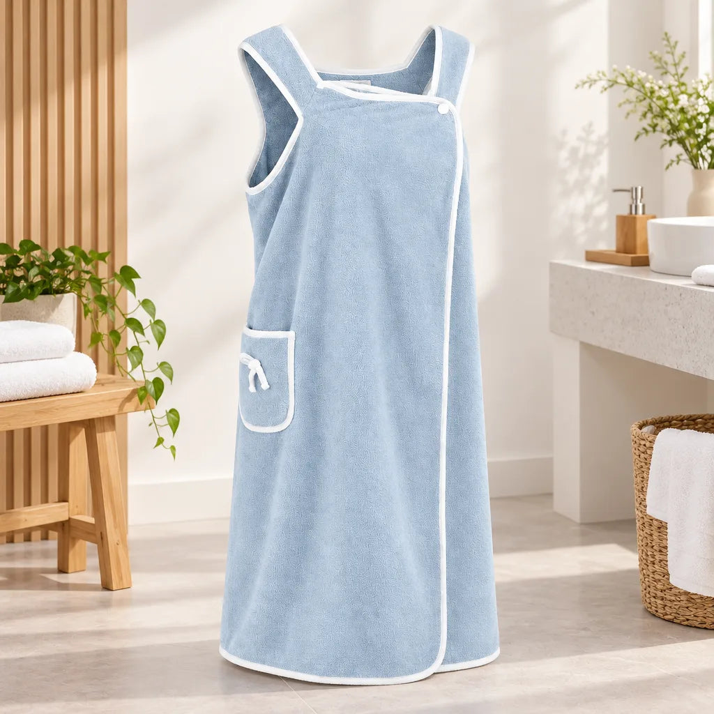 Serviette polyvalente bleu ciel