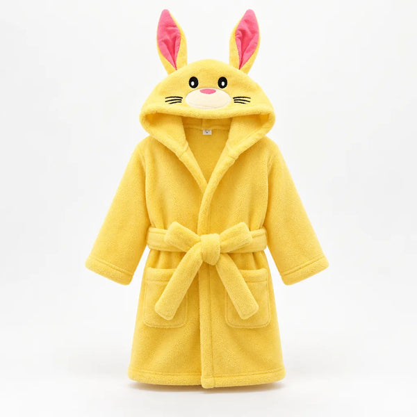 Peignoir enfant motif lapin