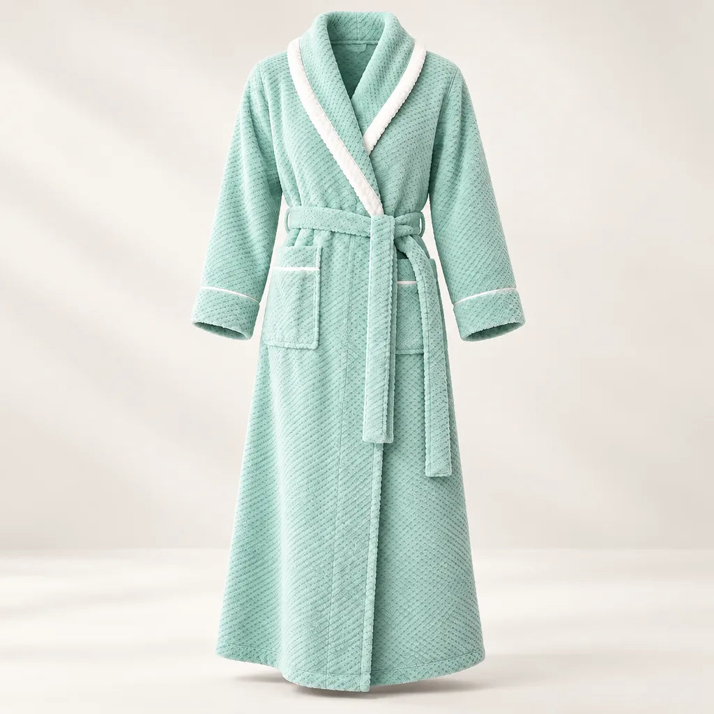 Peignoir éponge long unisexe