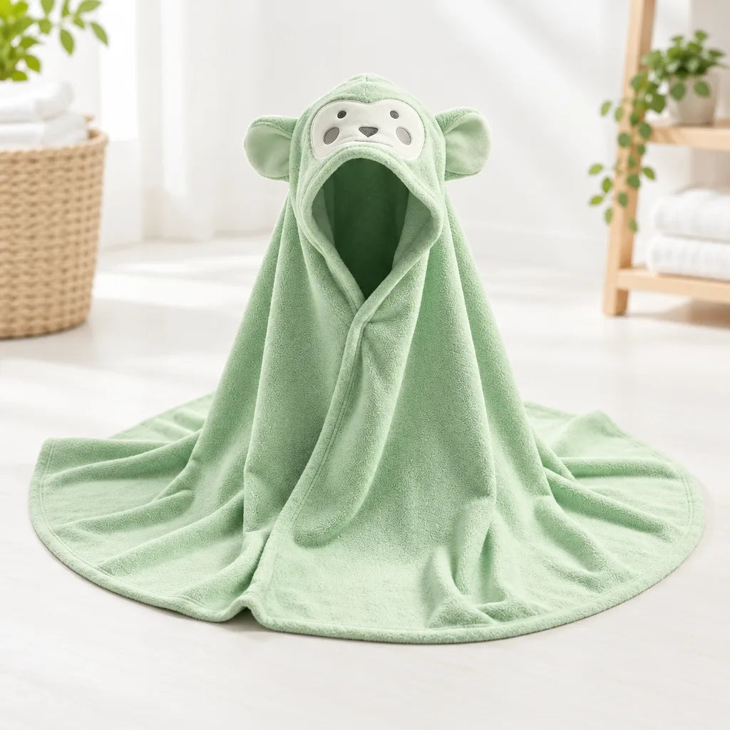 Serviette bébé à capuche