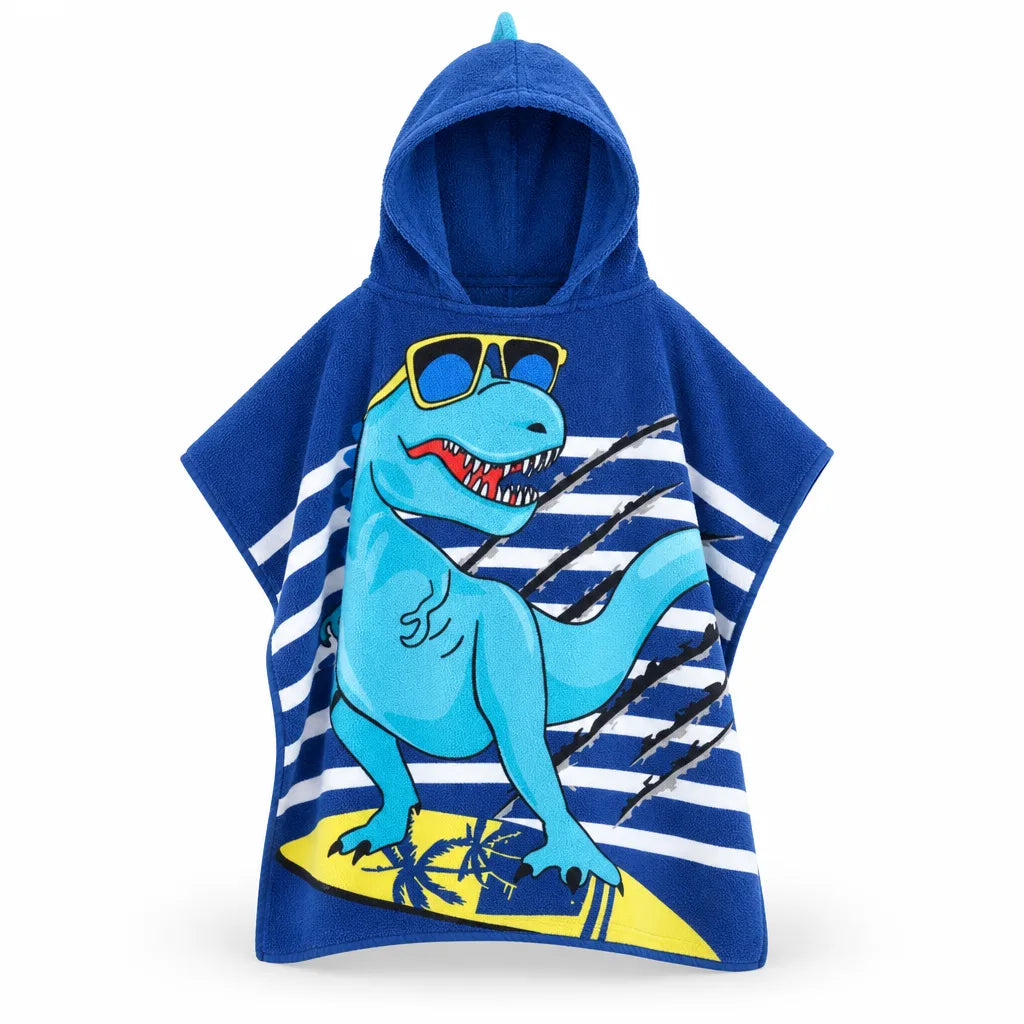 Cape de bain dinosaure
