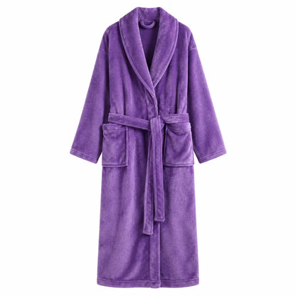 Peignoir long en flanelle