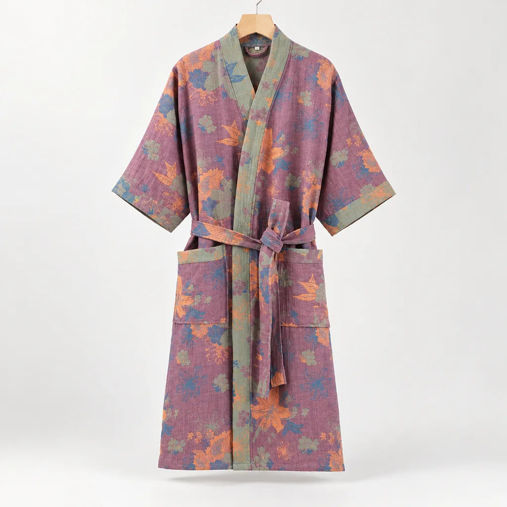 Peignoir kimono coton
