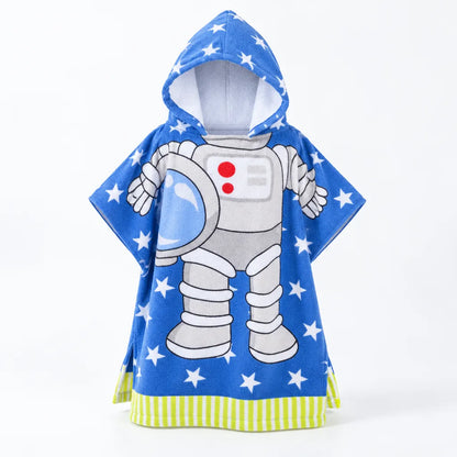 Serviette bébé astronaute cape