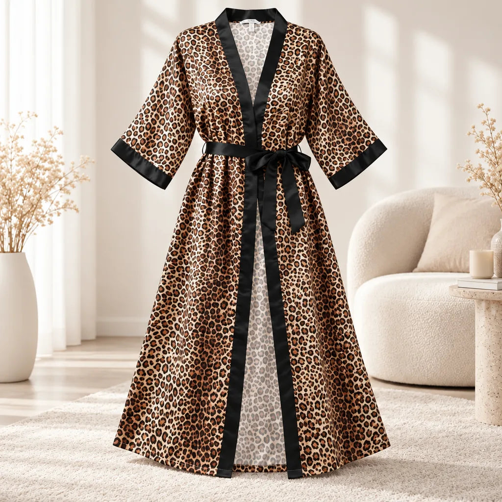 Robe Kimono Longue Satinée