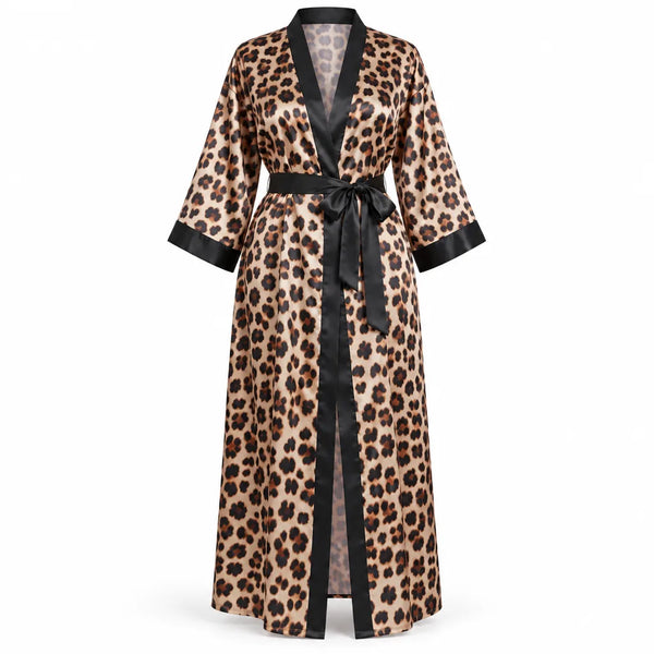 Kimono peignoir long motif
