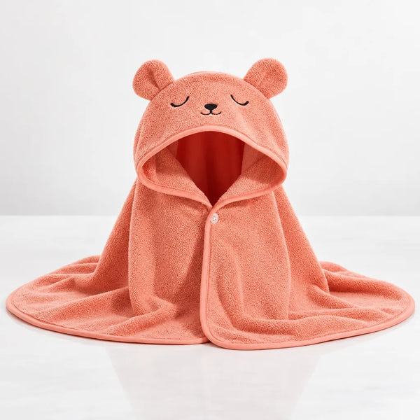 Peignoir bébé capuche tissu