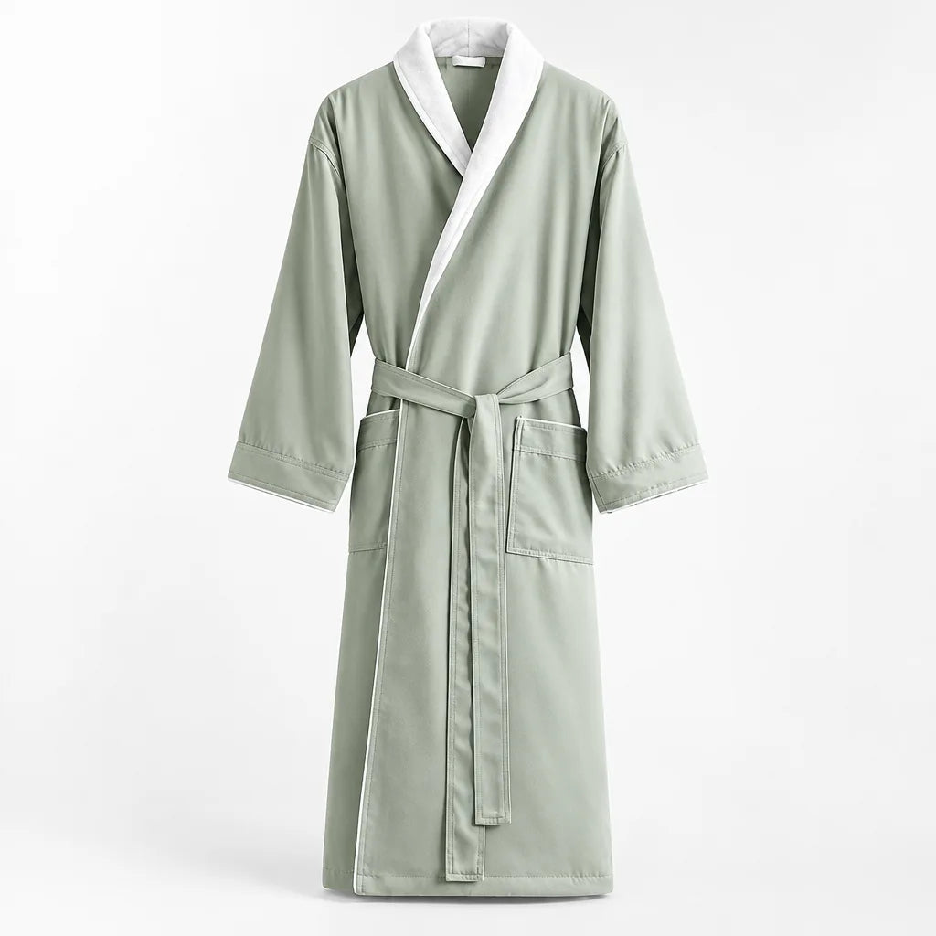 Peignoir kimono absorbant vert