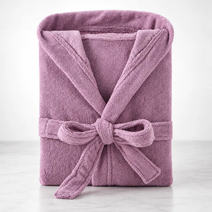 Peignoir homme coton violet