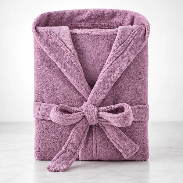 Peignoir homme coton violet