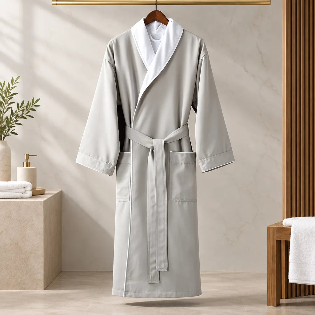 Peignoir Kimono Absorbant Gris