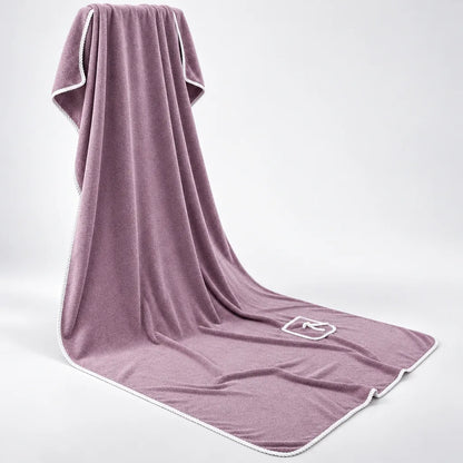 Serviette peignoir polyvalente violette