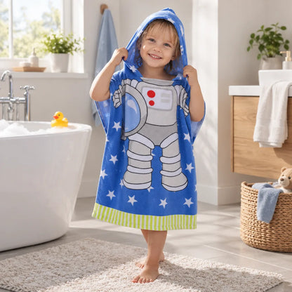 Serviette bébé astronaute cape
