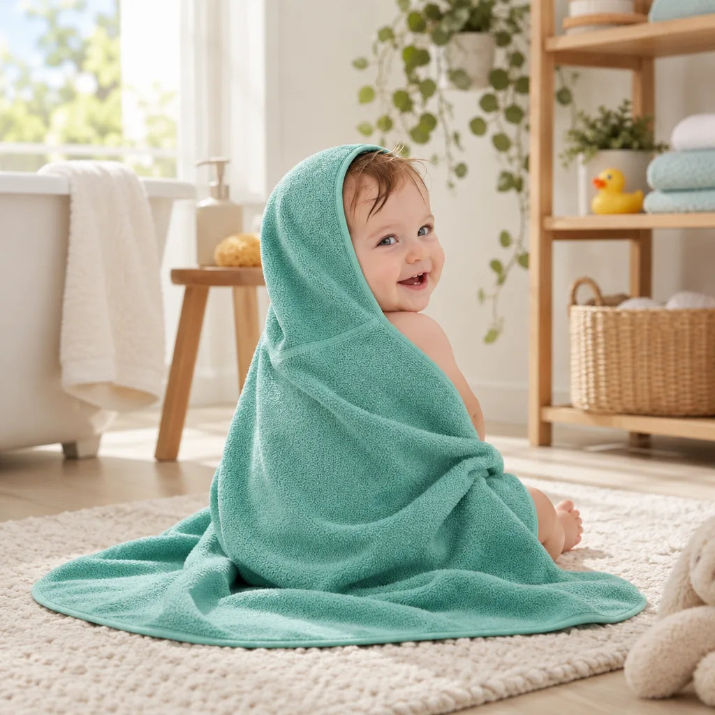 Cape de bain bébé