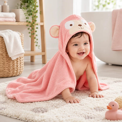 Serviette bébé à capuche