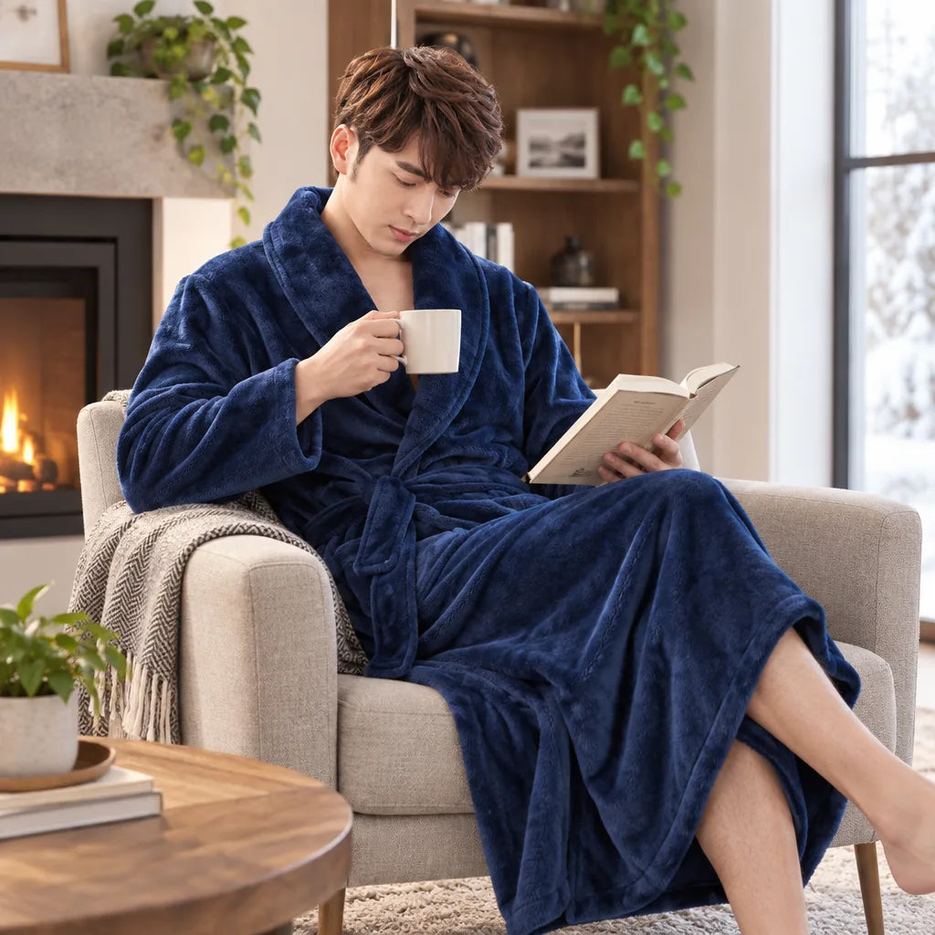 Peignoir homme polaire