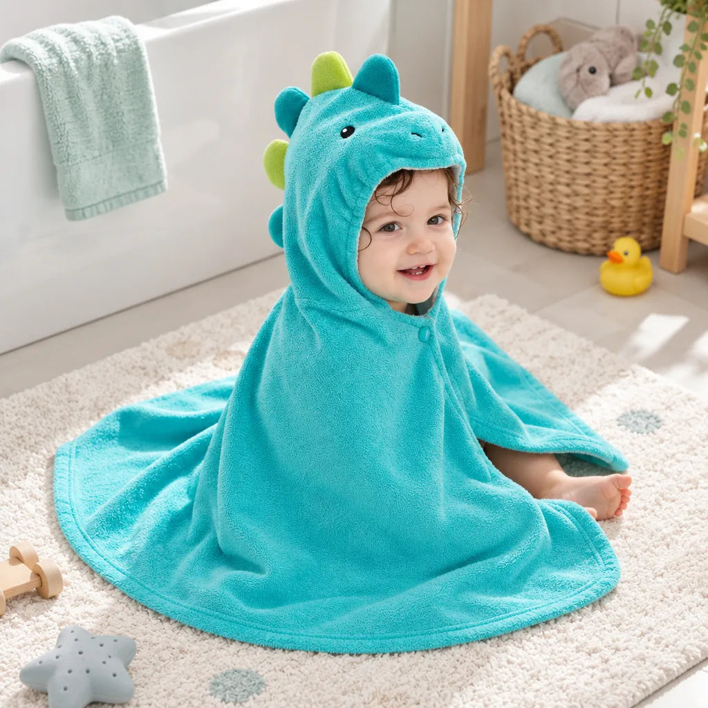 Cape de bain dinosaure