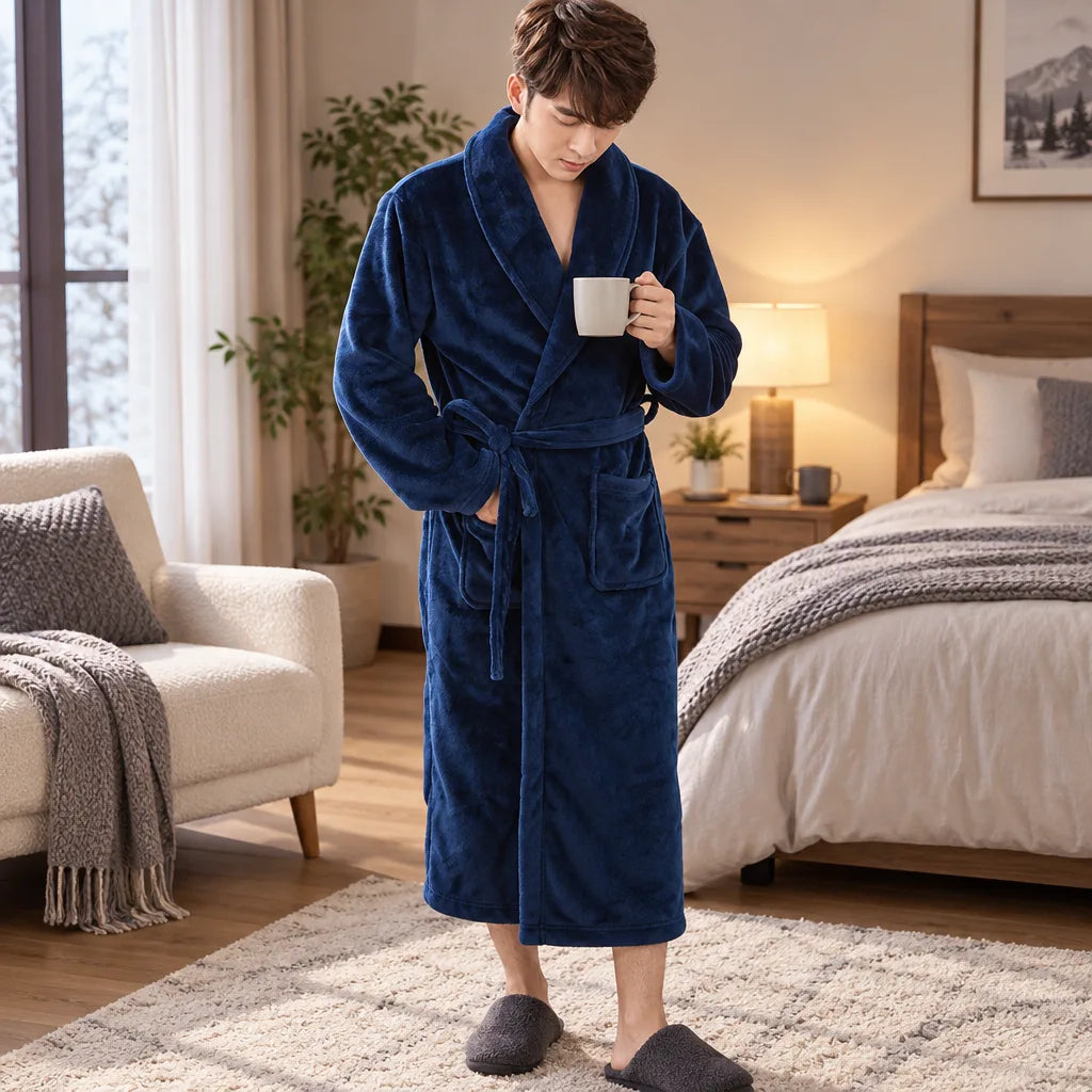 Peignoir homme polaire
