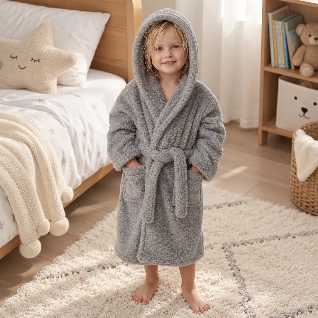 Peignoir enfant flanelle motifs
