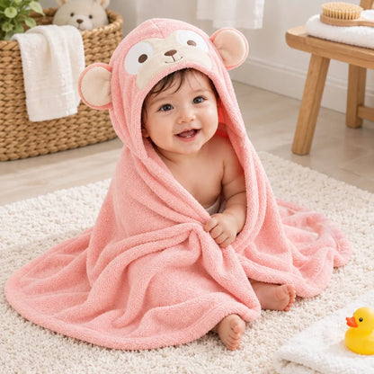 Serviette bébé à capuche