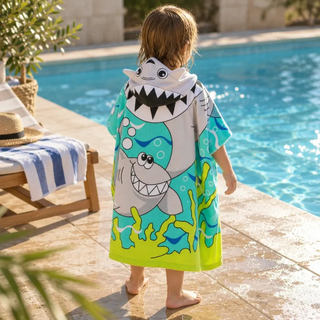 Cape de bain enfant