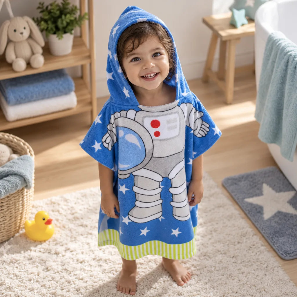 Serviette bébé astronaute cape
