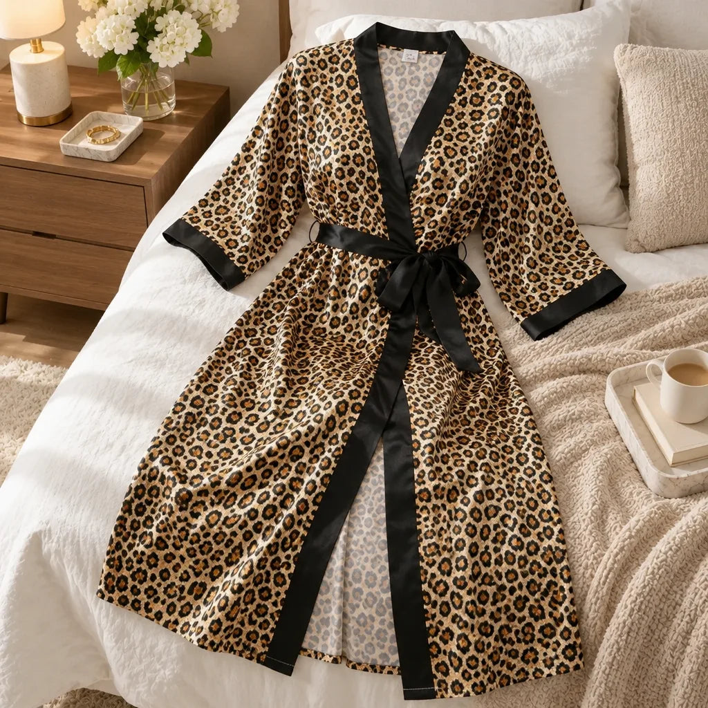 Robe Kimono Longue Satinée