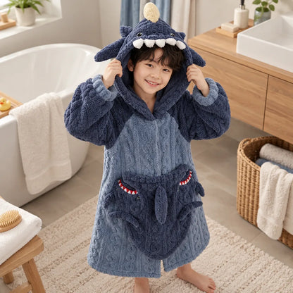 Peignoir enfant requin