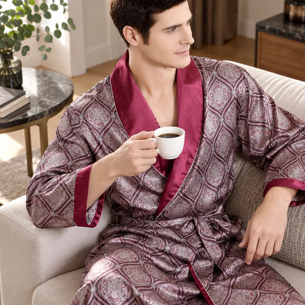 Peignoir Kimono Homme Satin