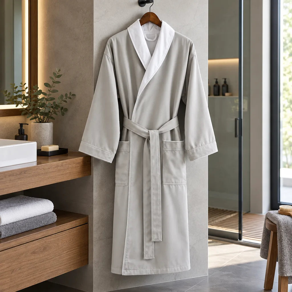 Peignoir Kimono Absorbant Gris