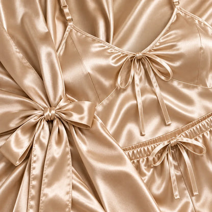 Pyjama satin 3 pièces