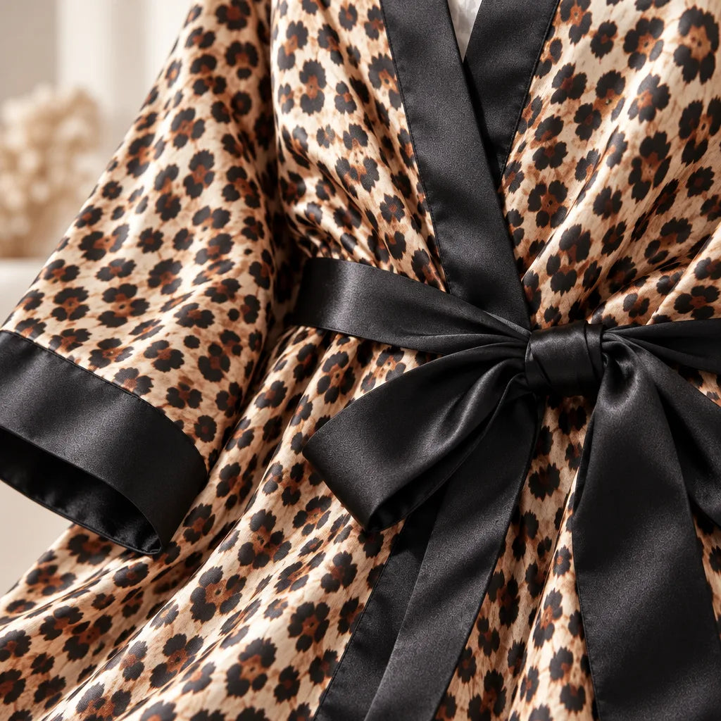 Robe Kimono Longue Satinée