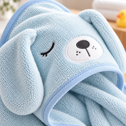 Peignoir bébé avec capuche