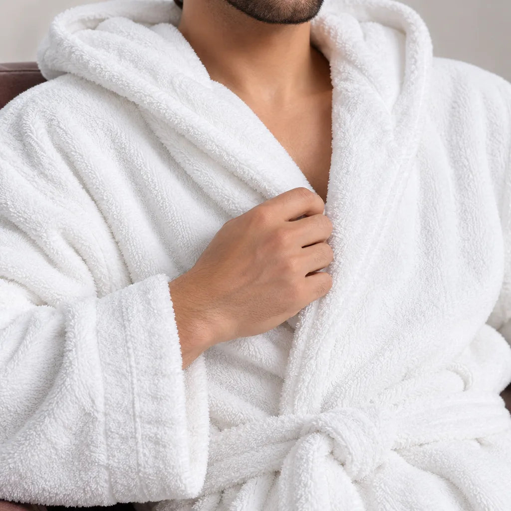 Peignoir homme coton éponge