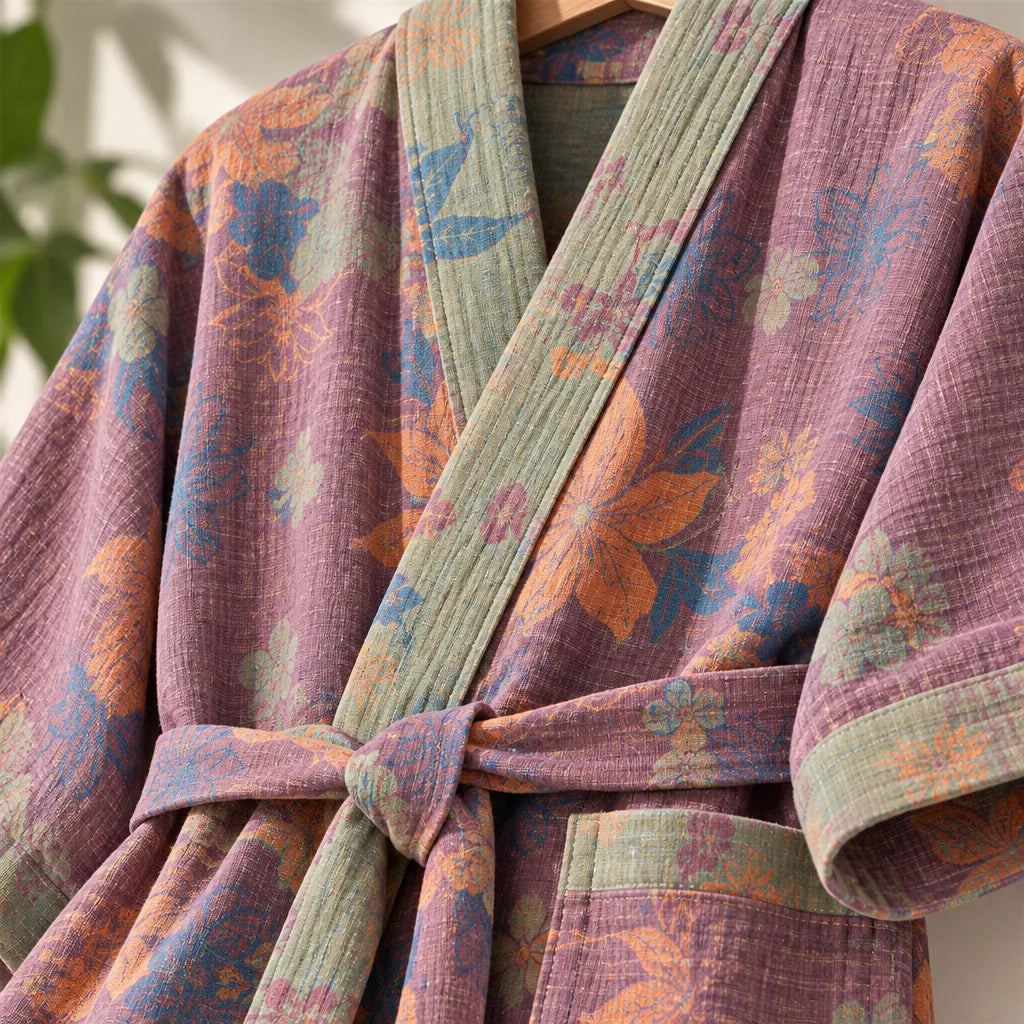 Peignoir kimono coton