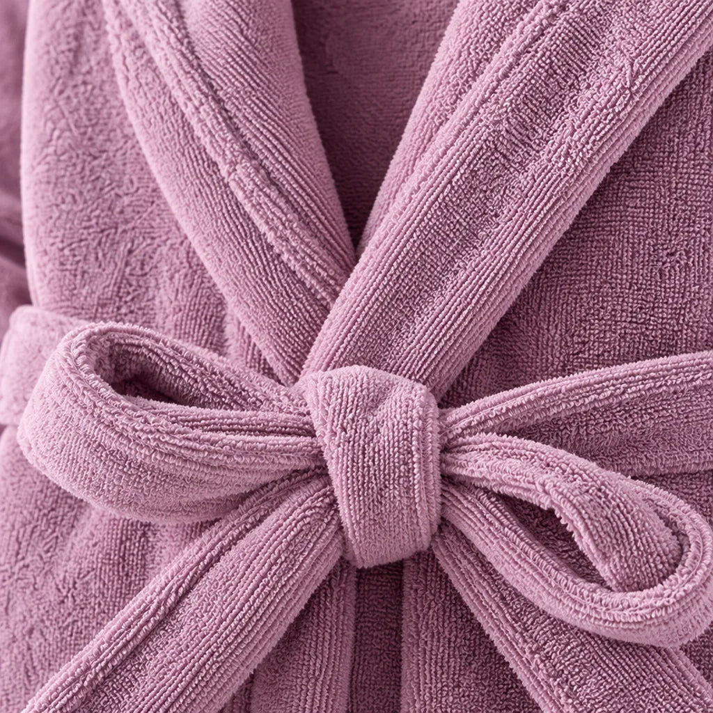 Peignoir homme coton violet