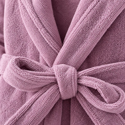 Peignoir homme coton violet
