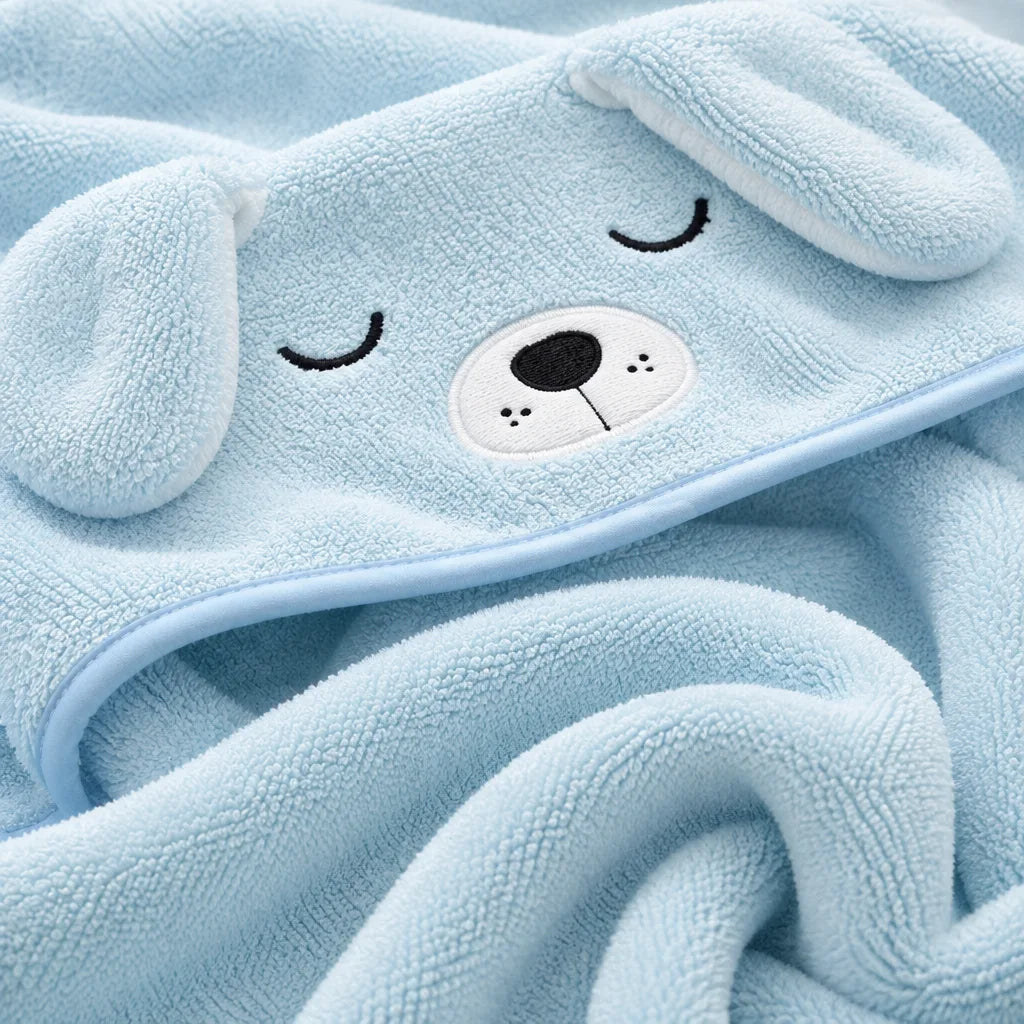 Serviette à capuche bébé