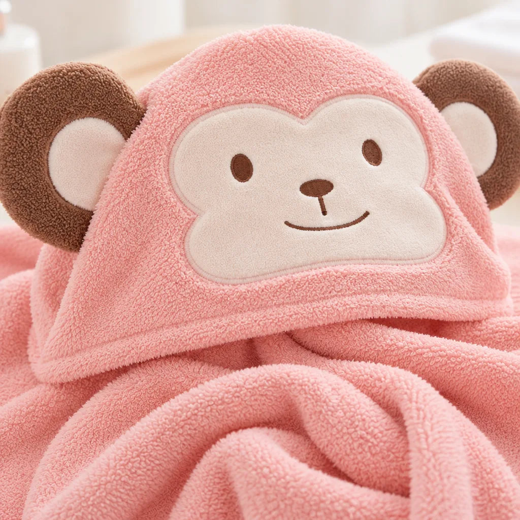 Serviette bébé à capuche
