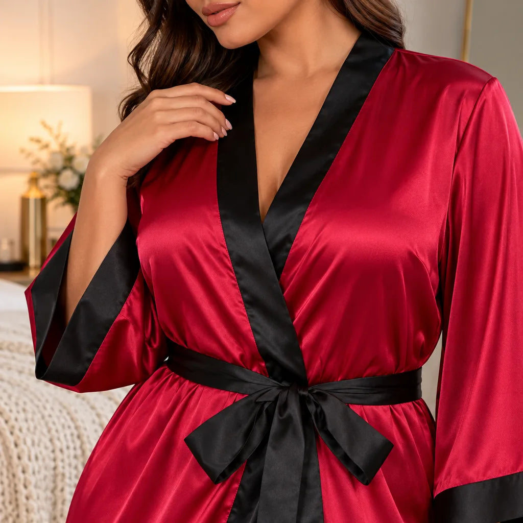 Kimono léopard satiné grande